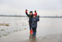 Hoog waterpeil in IJssel fascineert publiek