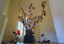 De stikstofboom in Zwolle tijdens de IJsselbiënnale