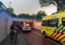 Na regen komt gladheid, fietsster gewond na valpartij in fietstunnel