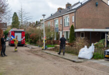 Fors gaslek bij plaatsen schutting