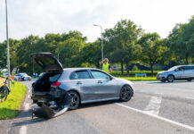 Forse schade na aanrijding Wijheseweg