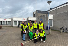 Zwerfafval opgeruimd rond wijkcentrum Gerenlanden